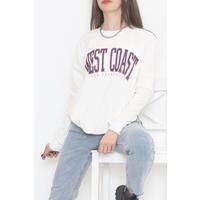 Printed Two Thread Sweat Ecru - 12456.102.