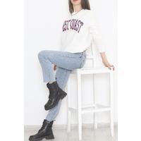 Printed Two Thread Sweat Ecru - 12456.102.