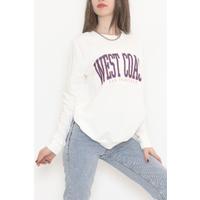 Printed Two Thread Sweat Ecru - 12456.102.