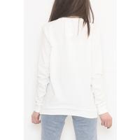Printed Two Thread Sweat Ecru - 12456.102.