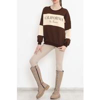 Печатный трехниточный свитер Sweat Brown — 933.1247.