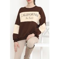 Печатный трехниточный свитер Sweat Brown — 933.1247.