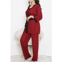 Battal Pegasus Set Pijama Takımı Açıkbordo - 670.1287.