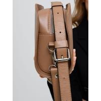 Женская сумка из натуральной кожи Cross Body CB1021. Какао