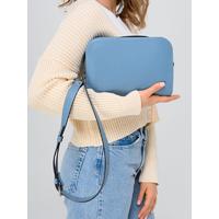 Women's bag made of genuine leather Cross Body CB1042. BLUE