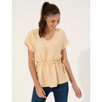 Pierre Cardin Beige Comfort Fit Short Sleeve Blouse 1434460.VR011