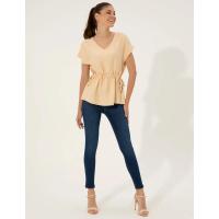 Pierre Cardin Beige Comfort Fit Short Sleeve Blouse 1434460.VR011