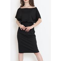 Waist Gathered Dress Black - 1286.1256.