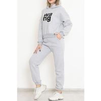 Костюм с резинкой на талии, 3 нити, серый — 12511.5238.