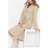 Coat with Elastic Waist Stone - 11612.683.