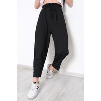 Beli Lastikli Pantolon Siyah - 10534.1059.