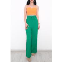 Beli Lastikli Pantolon Yeşil - 10536.1059.