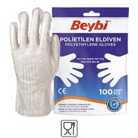 Beybi PET (Polietilen) Eldiven 100'lük Poşet