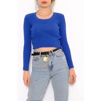 Crew Neck Crop трикотаж Сакс - 971.1319.