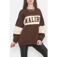 Crew Neck Embroidered Sweat Brown - 3591.105.