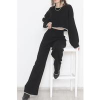 Экипажды мойын трикотаж костюмі Қара - 1526.1765.