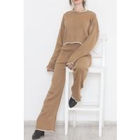 Crew Neck Knitwear Suit Sütlükahve - 1526.1765.