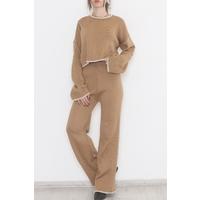 Crew Neck Knitwear Suit Sütlükahve - 1526.1765.