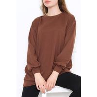Bisiklet Yaka Tunik Kahve - 10574.253.