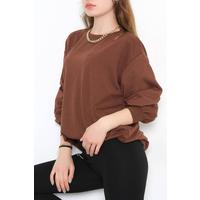 Bisiklet Yaka Tunik Kahve - 10574.253.