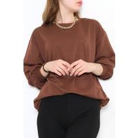Bisiklet Yaka Tunik Kahve - 10574.253.