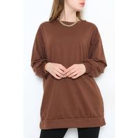 Bisiklet Yaka Tunik Kahve - 10574.253.
