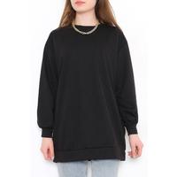 Bisiklet Yaka Tunik Siyah - 10574.253.