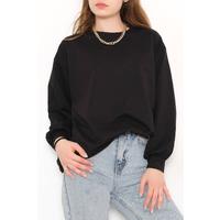 Bisiklet Yaka Tunik Siyah - 10574.253.