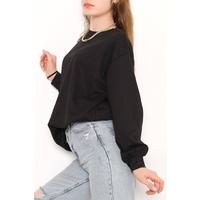 Bisiklet Yaka Tunik Siyah - 10574.253.