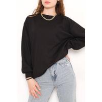 Bisiklet Yaka Tunik Siyah - 10574.253.