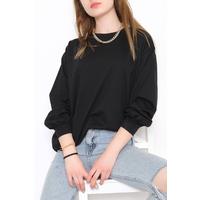 Bisiklet Yaka Tunik Siyah - 10574.253.