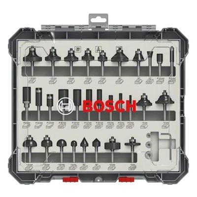 Bosch 30 Parça Karışık Freze Ucu Seti 6 mm Şaft