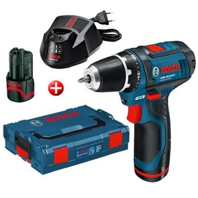 Bosch GSR 12V-15  Çift Akülü Vidalama L-Boxx 12 Volt