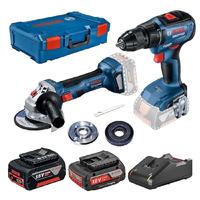 Bosch GWS 180-LI + GSR 18V-50 Akülü Taşlama ve Vidalama Matkap Seti