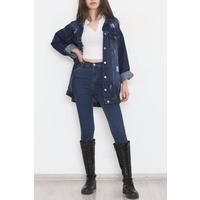 Boyfriend Denim Jacket Dark Blue - 0833.925