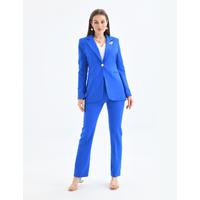 Костюм Атлас с брошью и золотыми пуговицами Saks Blue