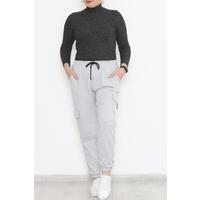 Plus Size Cargo Sweatpants Gray - 12284.1250.