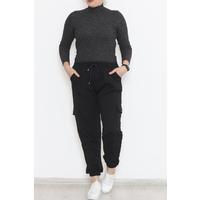 Plus Size Cargo Sweatpants Black - 12284.1250.