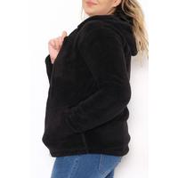 Plus Size Plush Coat Black - 10358.107.