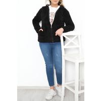 Plus Size Plush Coat Black - 10358.107.