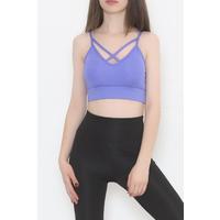 Cross String Strap Bustier Blue - 12426.125.