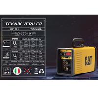CAT DZ201 200 Amper TIG LIFT/MMA Çanta Tipi Profesyonel Dijital İnverter Kaynak Makinesi