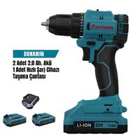 Cat Power 4213 Akülü Vidalama 2,0 Ah Çift Akülü