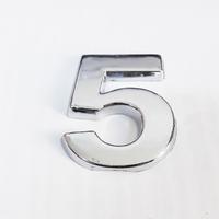 Cemax 5 Rakamı 3,75 cm Krom Yapışkanlı