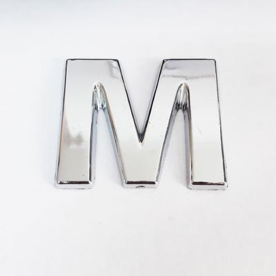 Cemax M Harfi  3,75 cm Krom Yapışkanlı