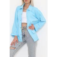 Pocket Detailed Jacket Blue - 1406.1367.