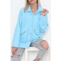 Pocket Detailed Jacket Blue - 1406.1367.