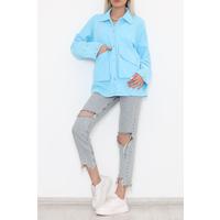 Pocket Detailed Jacket Blue - 1406.1367.
