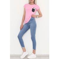 Cep Pul Detay Bluz Pembe - 11364.599.