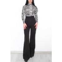 Palazzo trousers without pockets in black - 10589.1247.